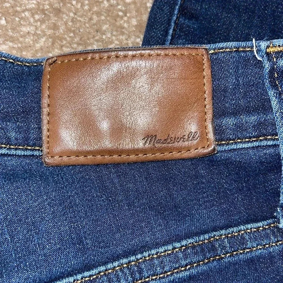 Madewell 10" High-Rise Skinny Jeans Dark Wash size 26. FF - Picture 5 of 5